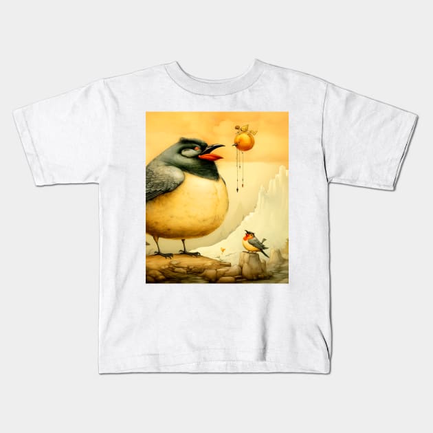 National Native American Heritage Month: "The bird who has eaten cannot fly with the bird that is hungry," - Omaha Nation Proverb Kids T-Shirt by Puff Sumo